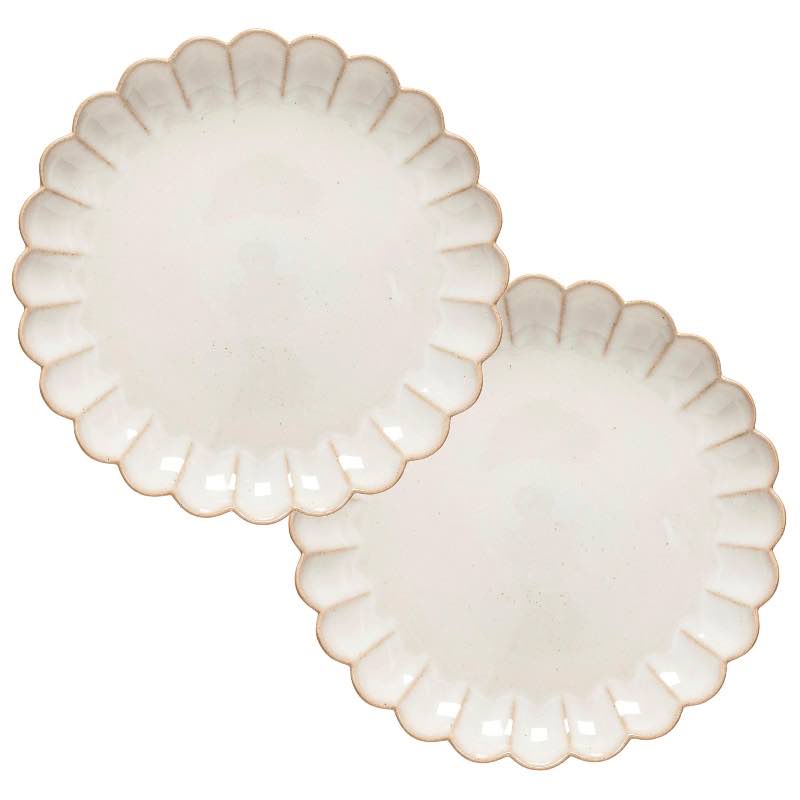 Marrakesh Dinner Plates, Set of 2 - Sable Blanc